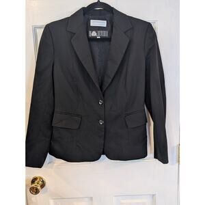 Woodward & Lothrop | Black Blazer Wool | Size 6